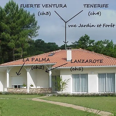 Blanches , Bâtiment Secondaire La Caravelle, Vue Jardin